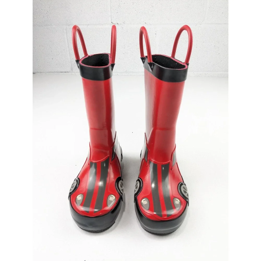 Cat & Jack Red Racecar Wellies